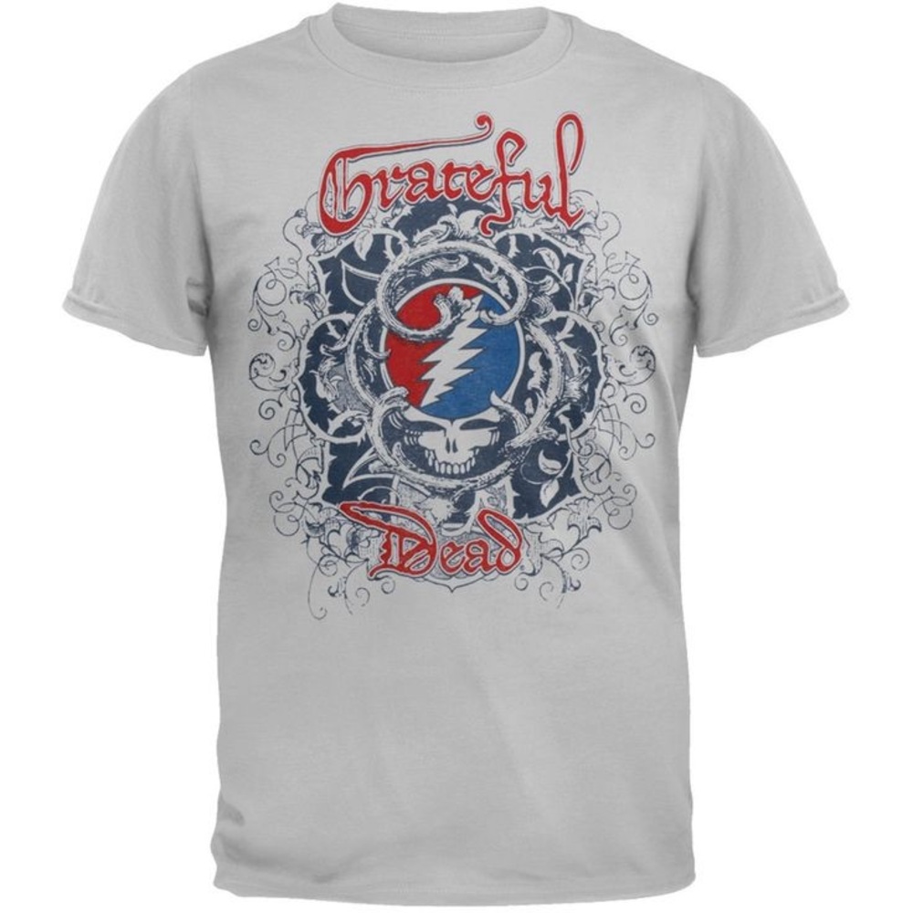 Zion Rootswear Grateful Dead Tee - Gray, Red, Blue